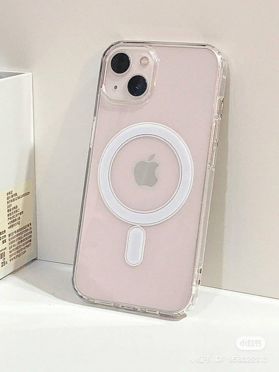 I PHONE 15 Crystal Poly back cover with magnetic charging (Transperant,flexible,All models available)