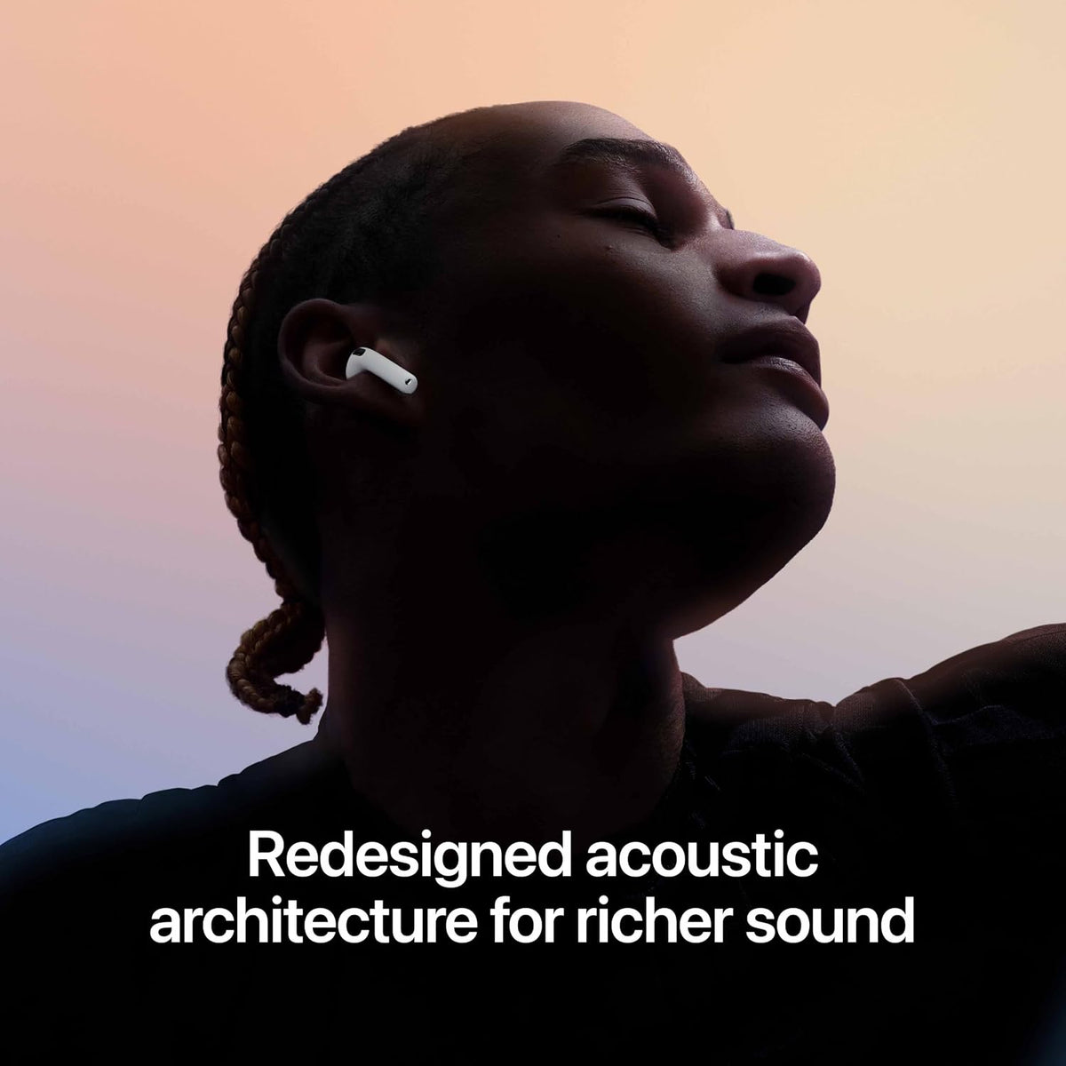 AirPods 2  Wireless Earbuds with Active Noise Cancellation, Adaptive Audio Bluetooth Headset (White, True Wireless)