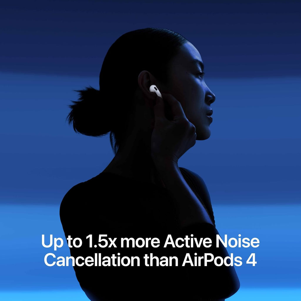 AirPods 2  Wireless Earbuds with Active Noise Cancellation, Adaptive Audio Bluetooth Headset (White, True Wireless)